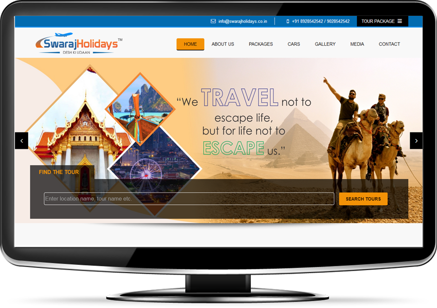 Tours and Travel Website Design | Travel Portal Development Company